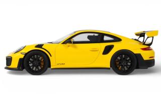 PORSCHE 911 [992.1] GTS2 RS NÜRBURGRING LAP RECORD YELLOW 2017 GT Spirit 1:18 Resinemodell (Türen, Motorhaube... nicht zu öffnen!)